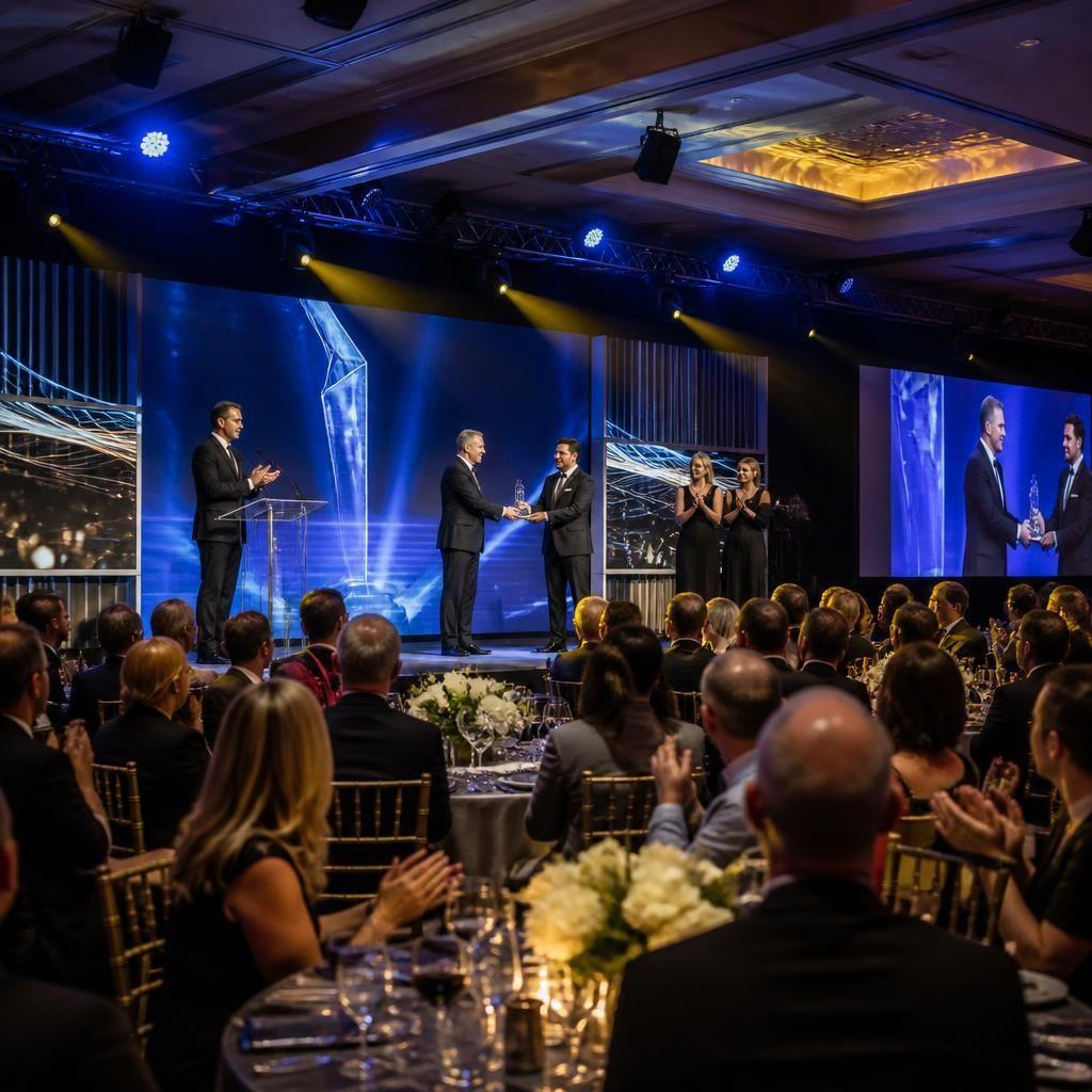 Guests sharing a memorable corporate experience